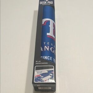 New in Box MLB Texas Rangers Logo Series Desk Pad (U)